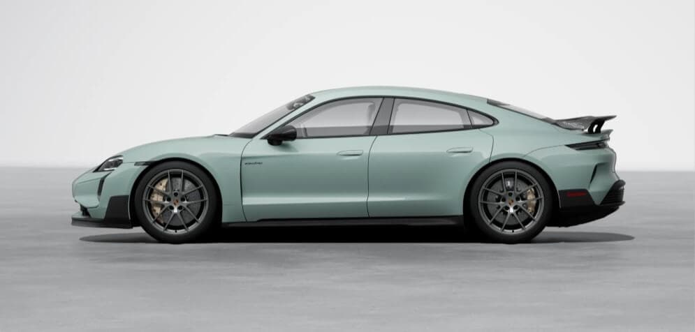 2026 Porsche Taycan Turbo GT with Weissach Package In Shade Green Metallic - Feature Image