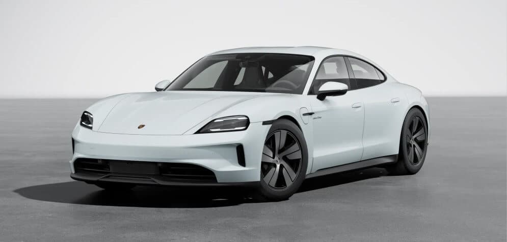 2026 Porsche Taycan In White - Feature Image