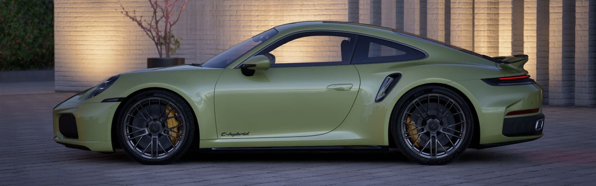 2026 Porsche 911 Turbo S In Cartagena Yellow Metallic Banner
